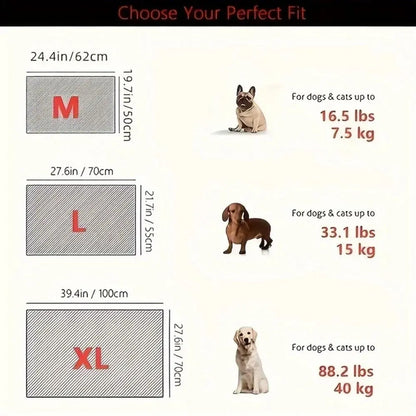 Portable Pet Cooling Mat, Breathable Pet Bed with Gel Ice Bricks, Summer Cooling Pad for Outdoor, Car Seat, Dog & Cat Furniture, Bedding Mat, Shaped Beds