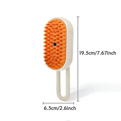 3-in-1 Gentle Pet Steam & Massage Brush — Hydrating De-Shedding Care for Cats & Dogs