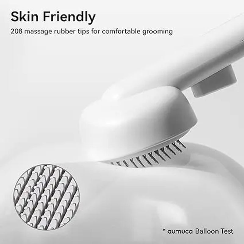 Cat Brush with Release Button for Long or Short Haired Cats - Cat Grooming Brush