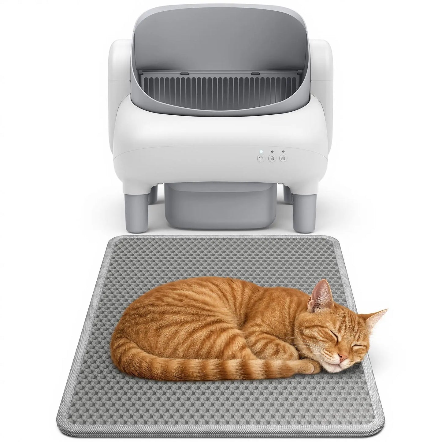 Soft Leakproof EVA Cat Litter Mat with Double-Layer Honeycomb Design for Easy Cleaning and Floor Protection