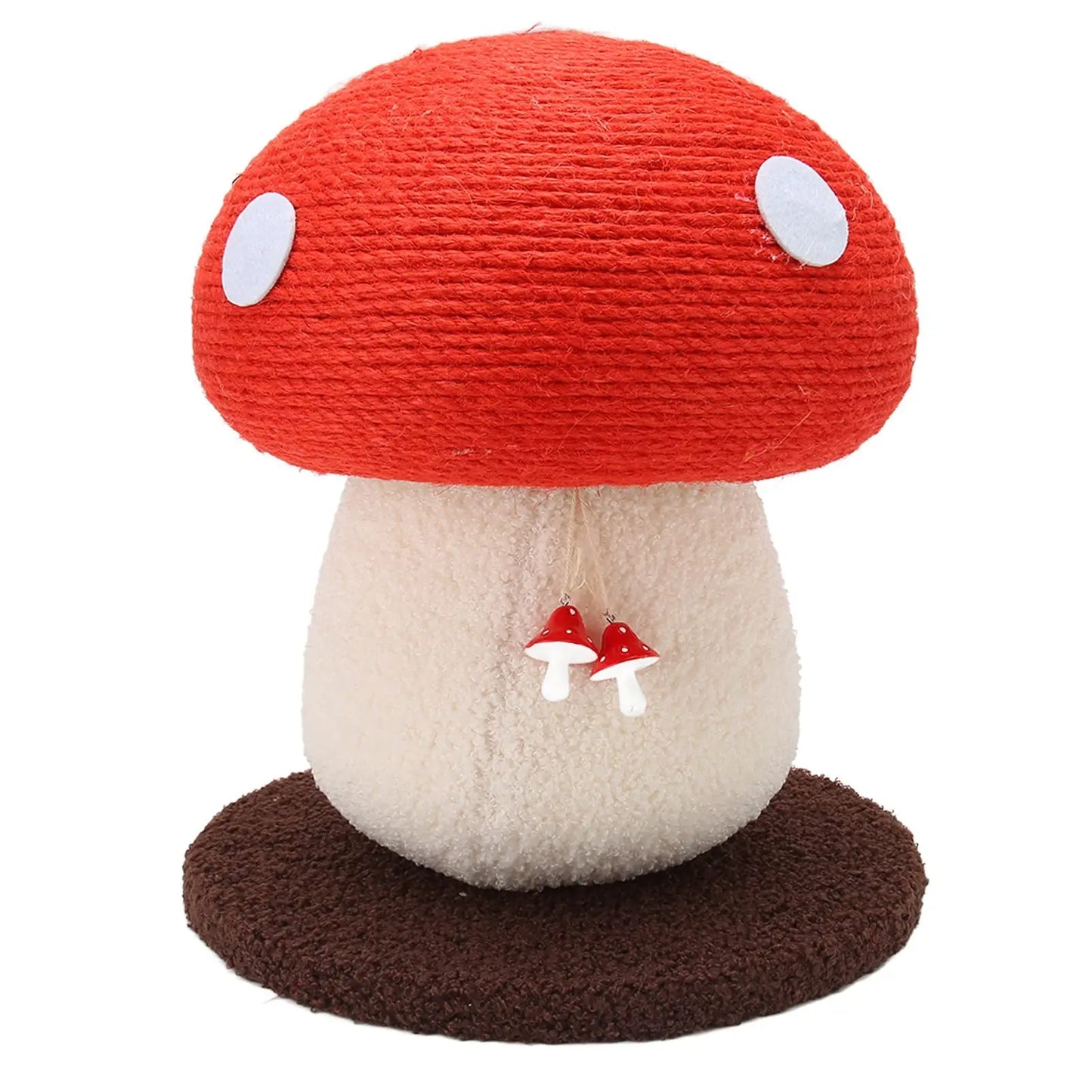 Extra-Large Mushroom-Shaped Cat Tree with Sisal Scratching Post for Indoor Cats Home Natural
