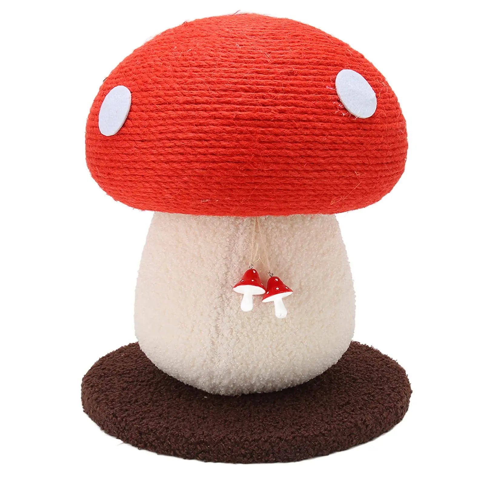 Extra-Large Mushroom-Shaped Cat Tree with Sisal Scratching Post for Indoor Cats Home Natural